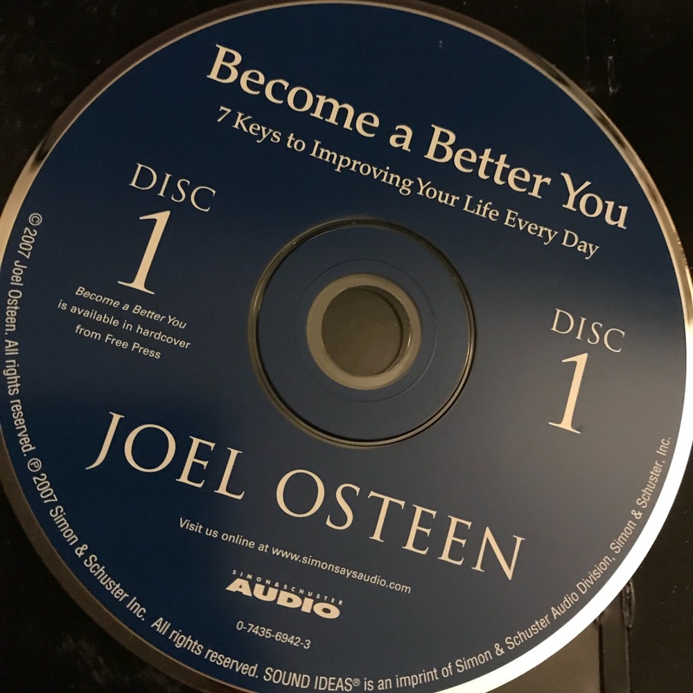 Joel Osteen “become better you” CD.